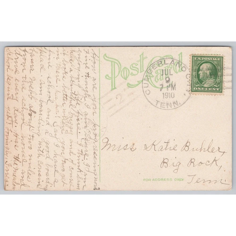 Buttonwood‎ Farm Iowa Postcard Vintage 1910 Postmarked Landscape
